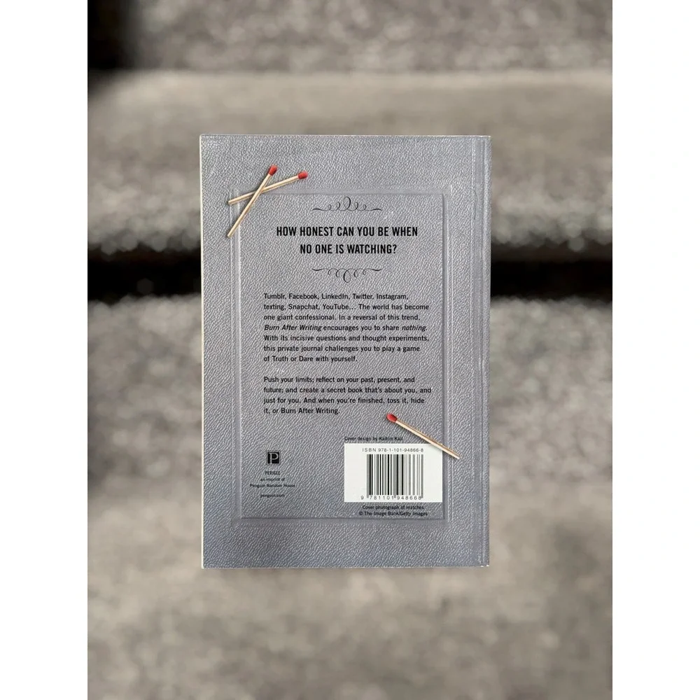 Burn After‎ Writing Sharon Jones Self Reflection Journal Book 2015 Paperback
